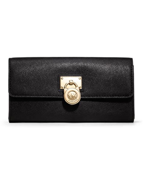 michael kors black and silver hamilton wallet|Michael Kors wallets sale clearance.